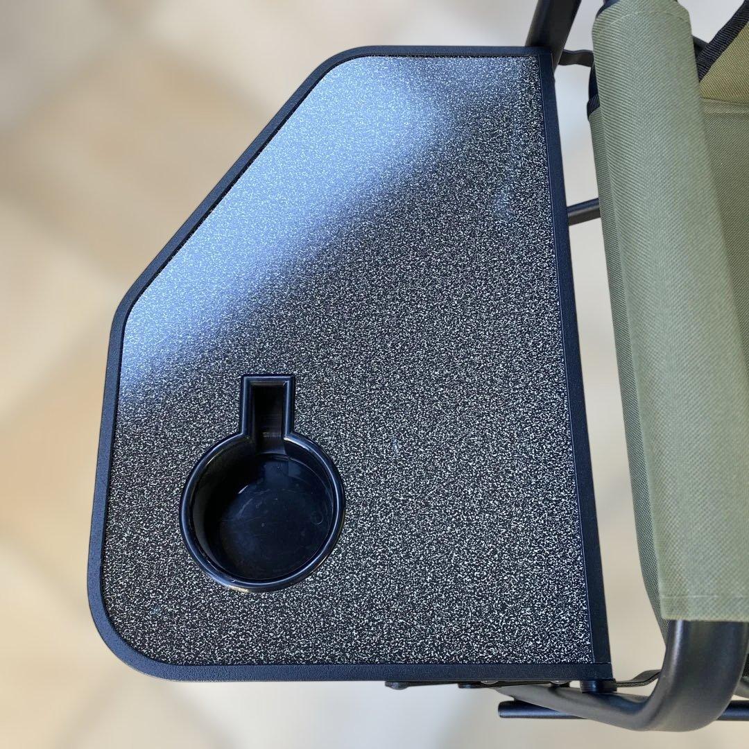 コールマン（Coleman）サイドテーブル付デッキチェア（オリーブ）2脚セット