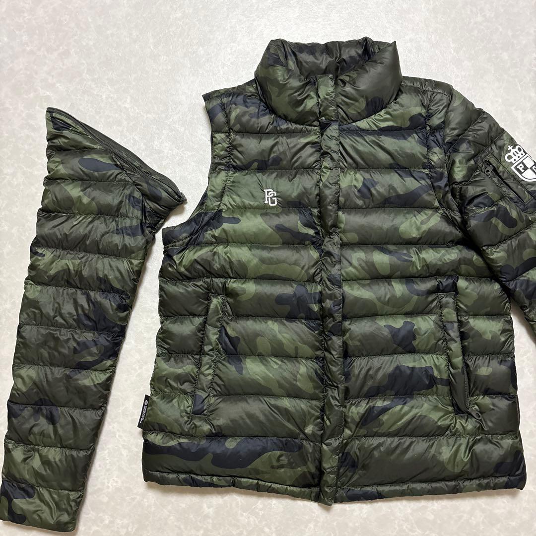 パーリーゲイツ★PERTEX®★カモフラ柄★ダウンジャケット【レディース 0（S