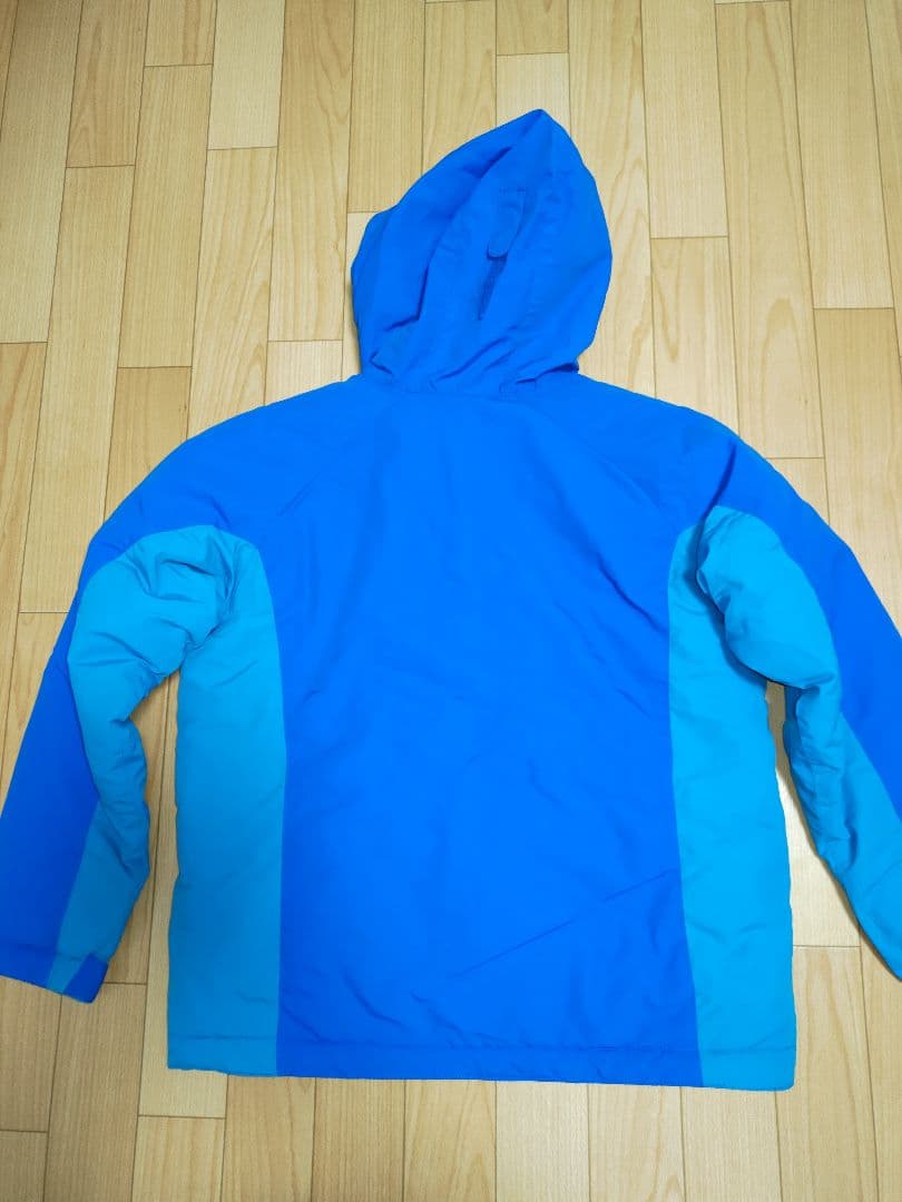 値下げ中　mont-bell 160センチ　スキーウェア上下セット 青/水色