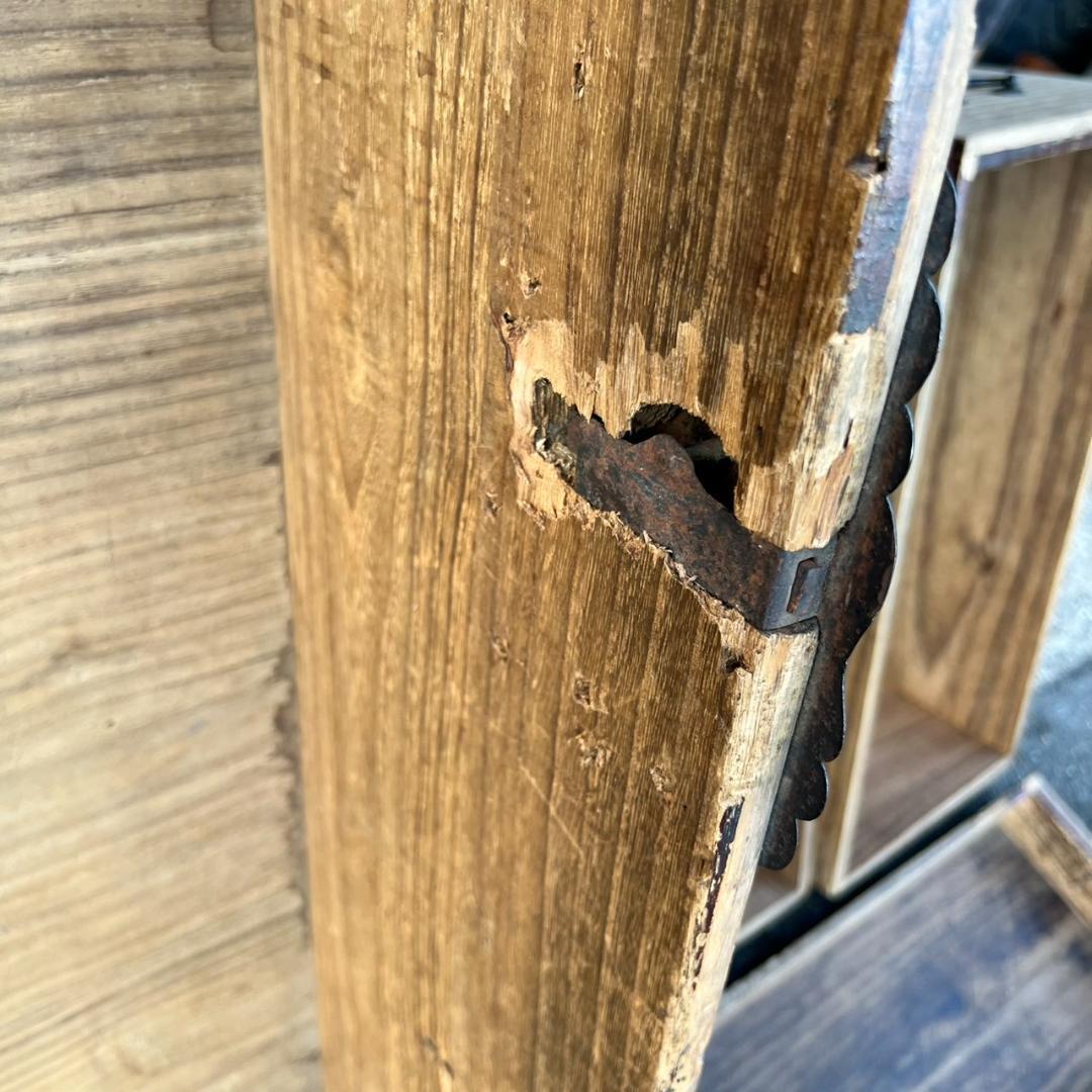 【旧家より】　桐箪笥　年代物　使用感・痛み・金具破損あり　【たのメル便♪】