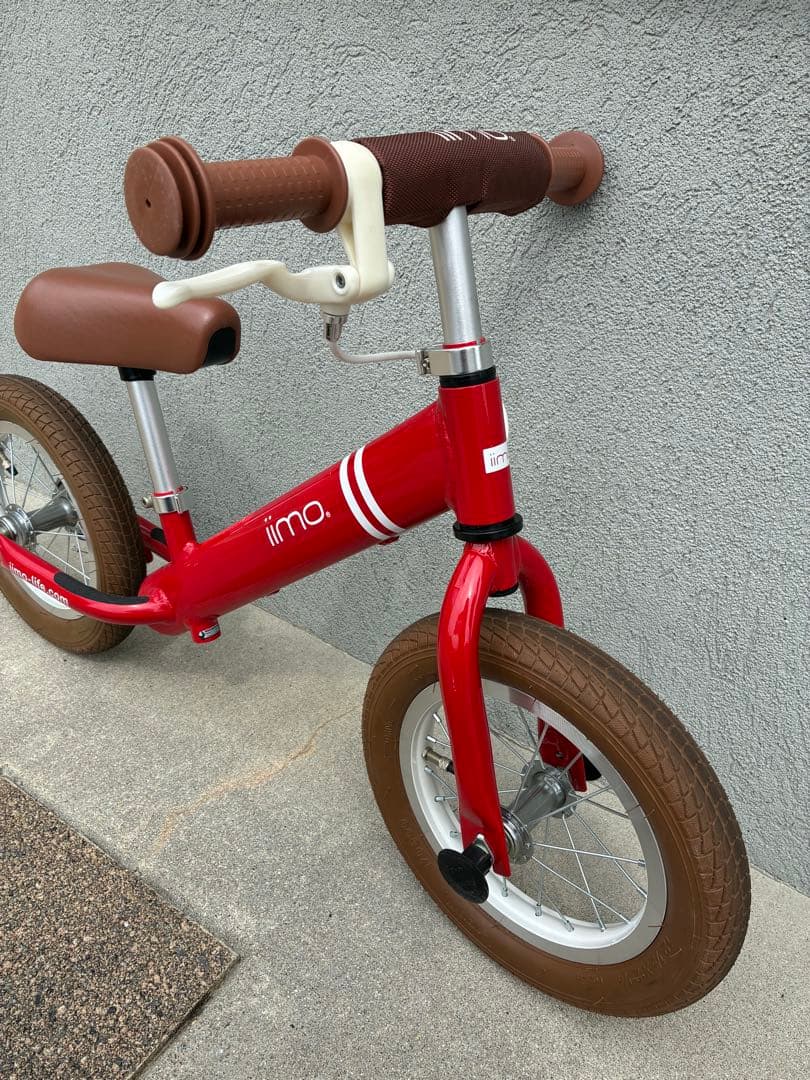 iimoレッド バランスバイク 12インチ