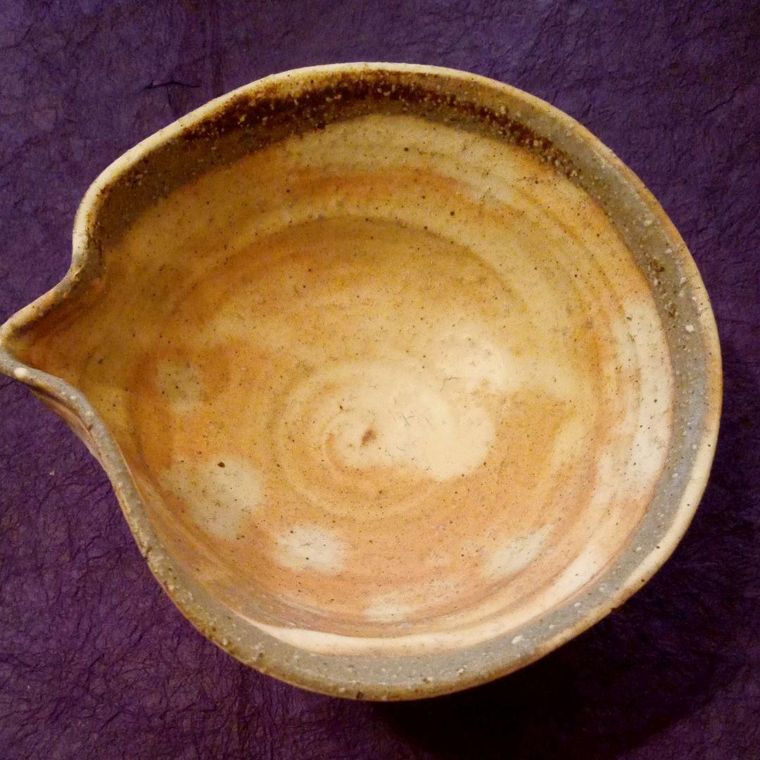 信楽焼　登窯粉引桜色片口中鉢5客揃い