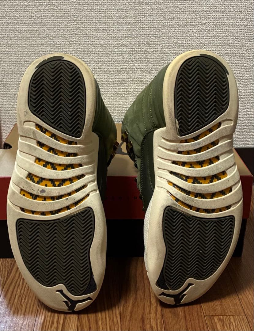 【箱付】ナイキ エアジョーダン12 \"オリーブキャンバス\"