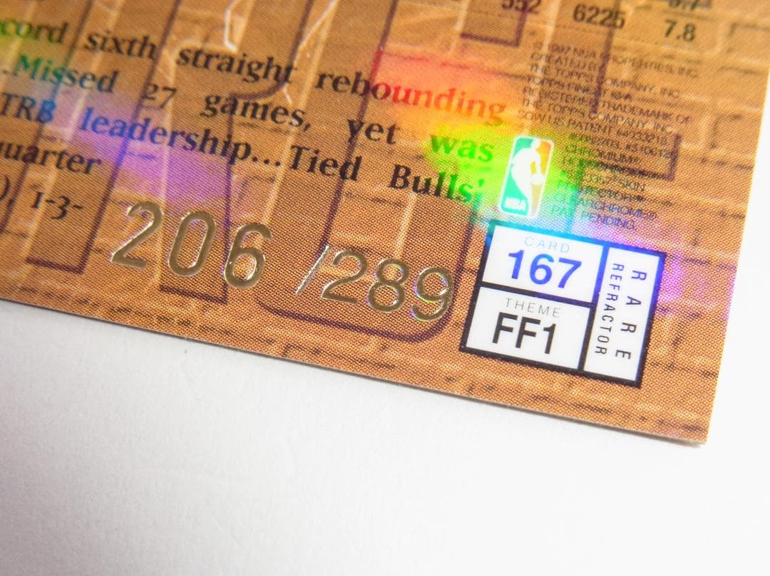 DENNIS RODMAN FINEST 289枚 GOLD REFRACTOR