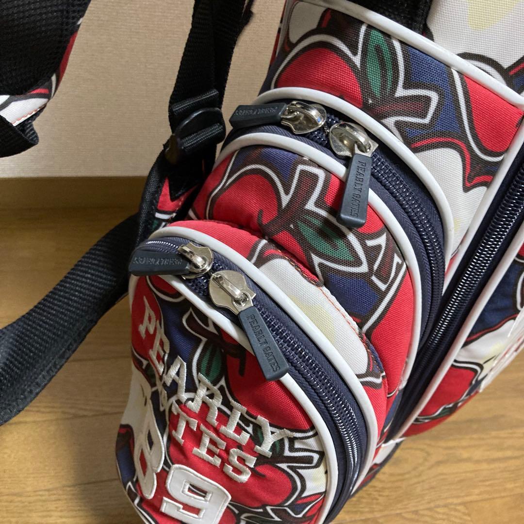 希少 パーリーゲイツ キャディバッグ ゴルフバッグ りんご 林檎 アップル