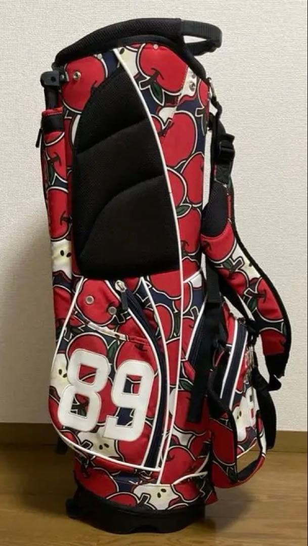 希少 パーリーゲイツ キャディバッグ ゴルフバッグ りんご 林檎 アップル