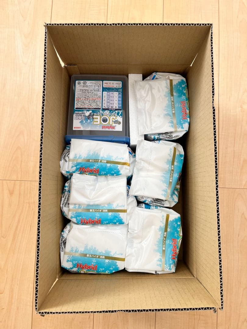 善玉バイオ洗剤ハイブリッド浄 1.3kg×6袋(ケース、計量スプーン付き)