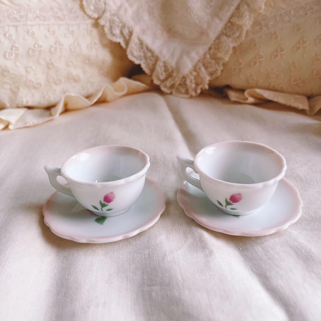 お値下げ廃盤♡マニー♡ローズミニチュアポットカップソーサー5点セットノリタケ薔薇