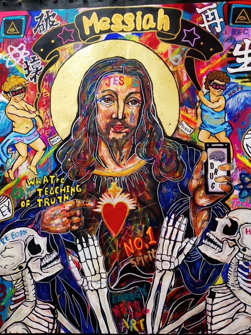 【メッセージアート】MESSIAH（救世主）《F40号》