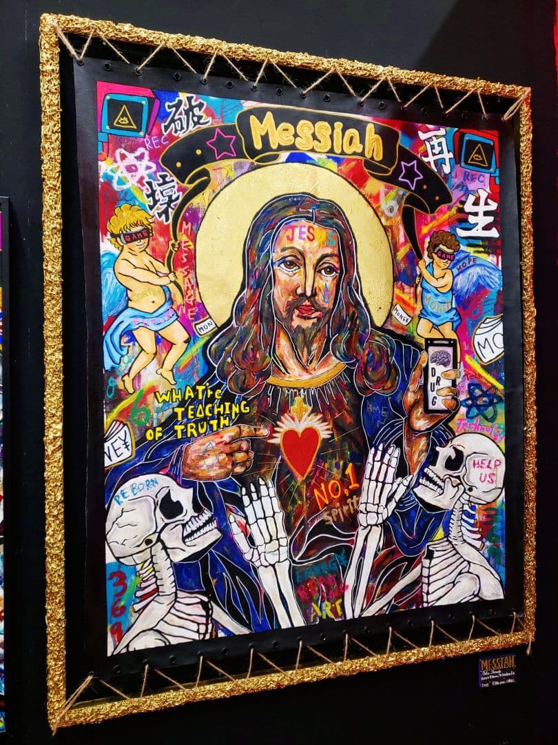 【メッセージアート】MESSIAH（救世主）《F40号》