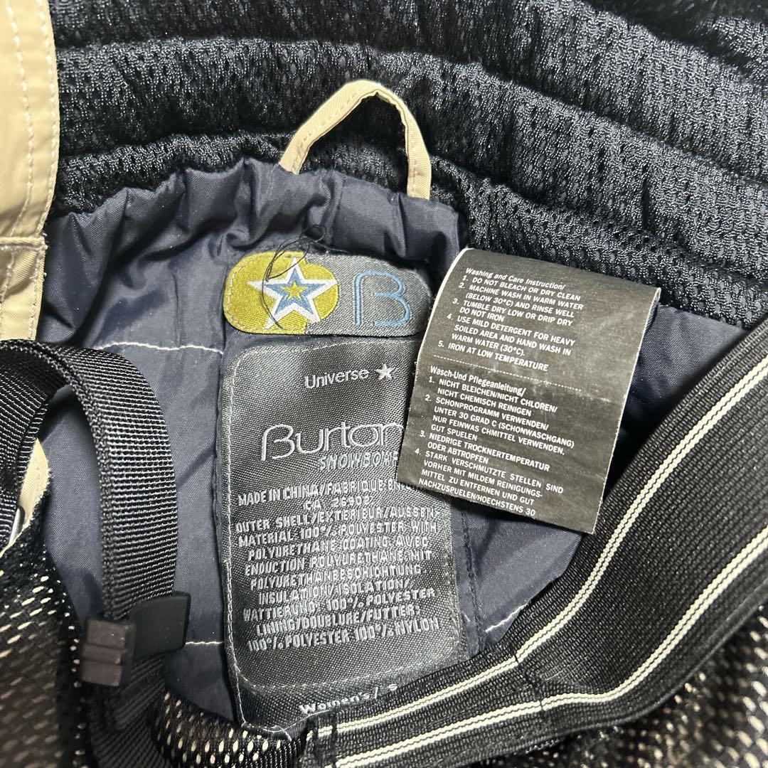 美品　Burton バートン　ビブパンツ　ベージュ