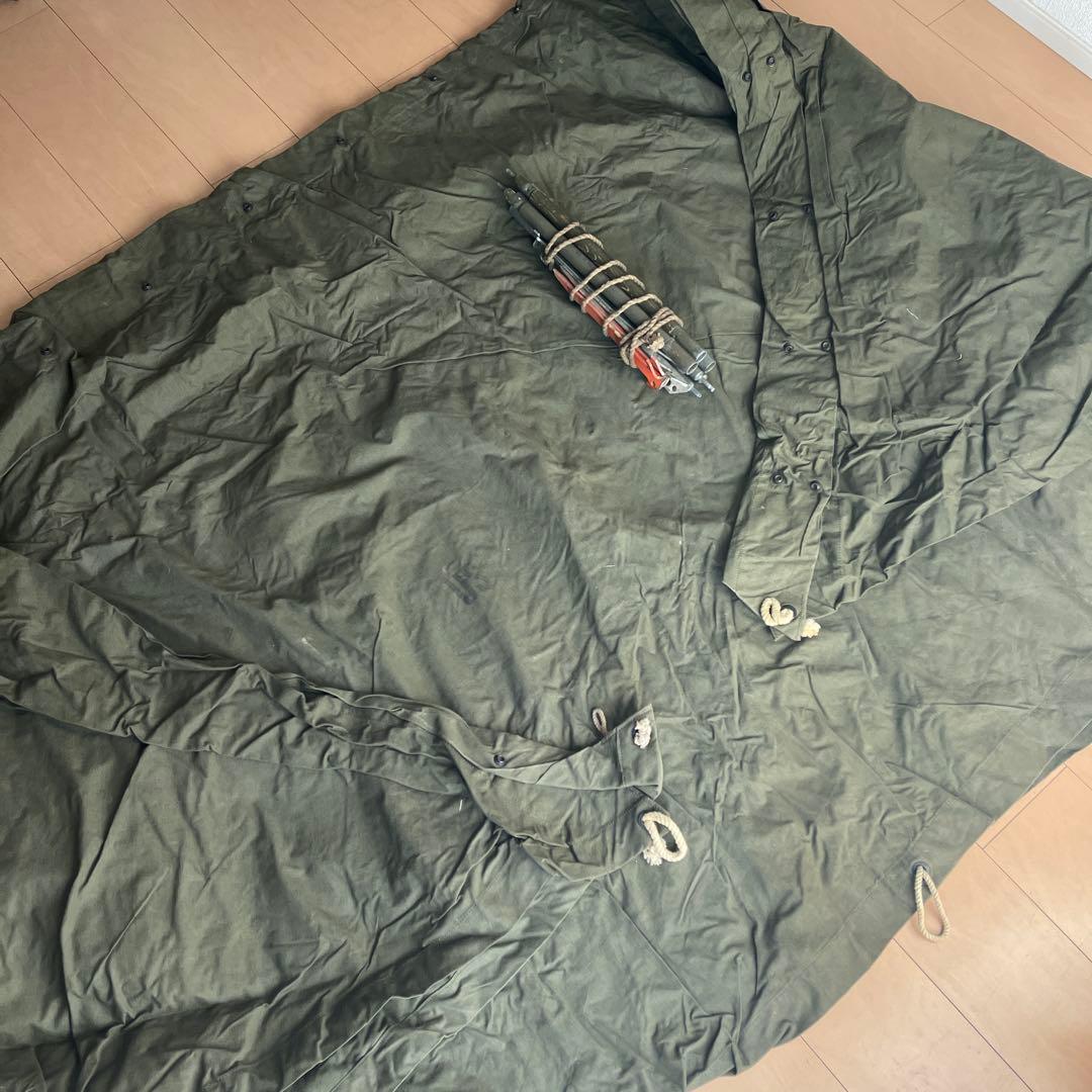 アメリカ軍　軍幕　パップテント　アウトドア　ヴィンテージ