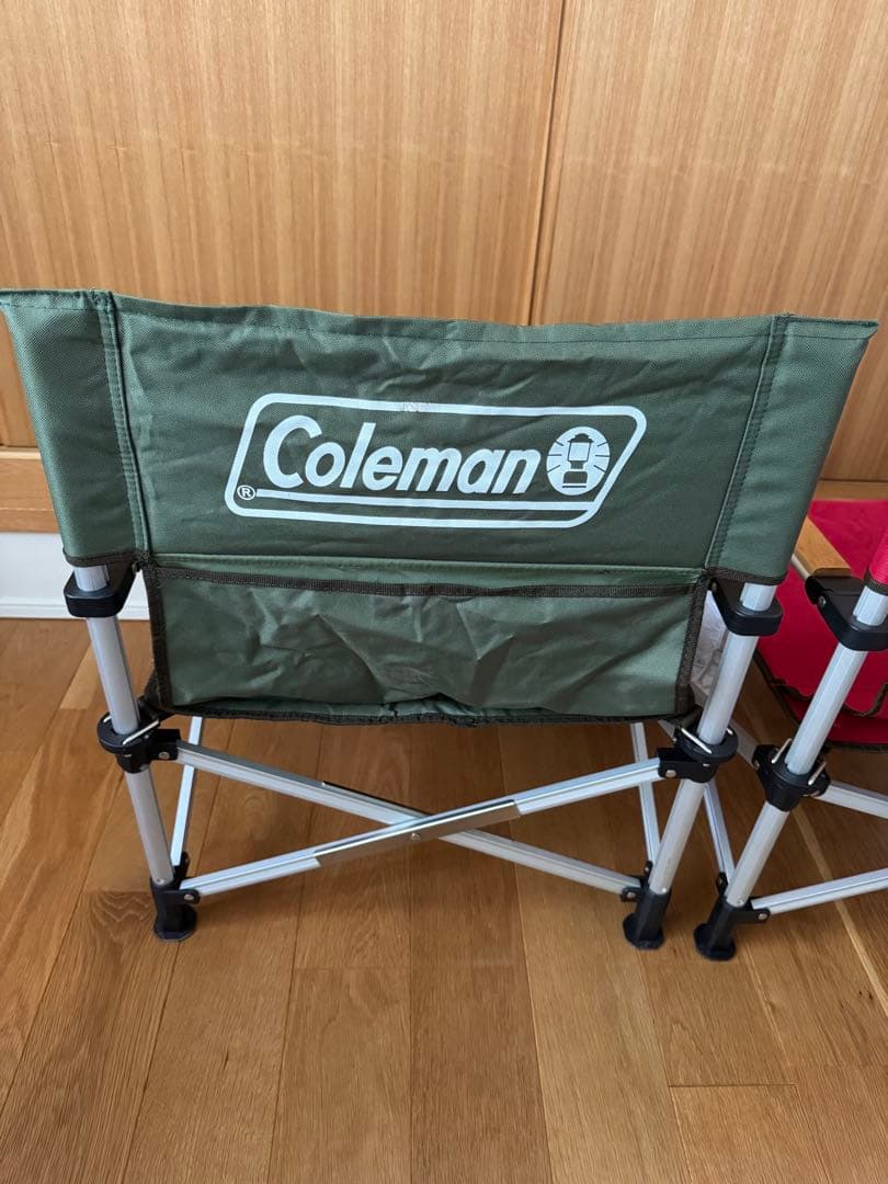 Coleman アウトドアチェア ツーウェイキャプテンチェア レッド グリーン