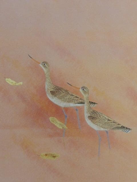 上村淳之、【秋信】、希少な額装用画集より、新品額装付