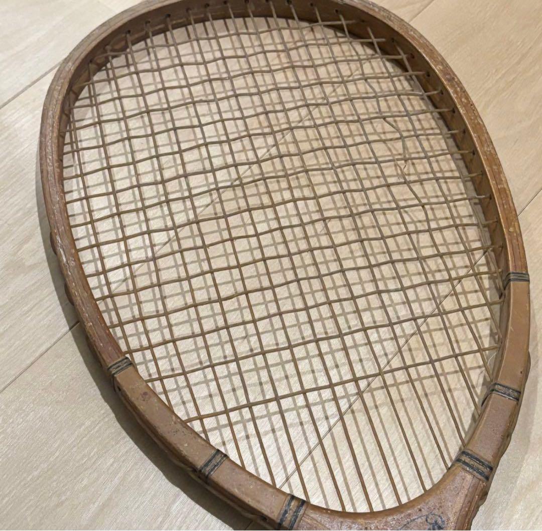 KAWASAKI RACKET 木製テニスラケット 昭和レトロ ヴィンテージ