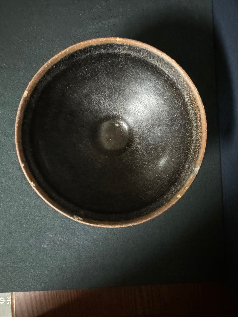 中国骨董　宋　天目茶碗　建窯　湯呑　茶道具　唐物　旧家蔵出し(N-16)
