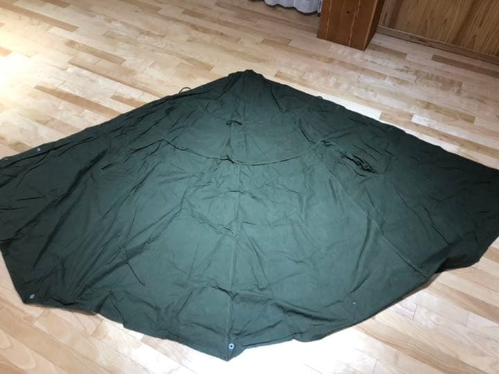 【週末限定最終値下げ】ポーランド 軍幕 ポンチョ 人気のサイズ3