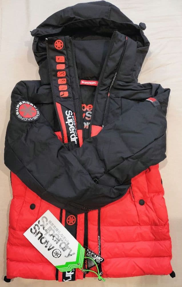 【タグ付新品】SuperdryスキーダウンパファージャケットM