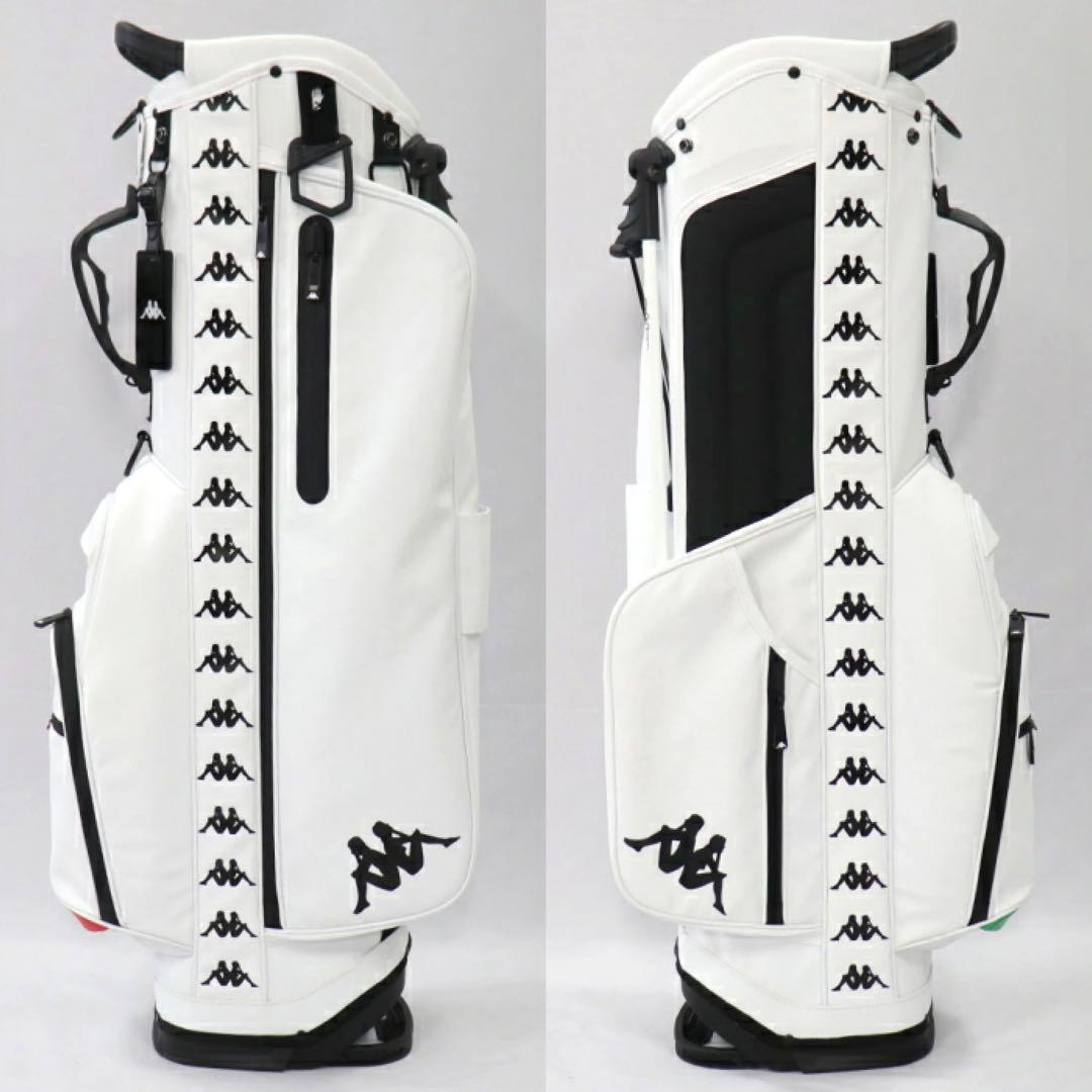 【新品】カッパ ゴルフ KP-CB0002 スタンド キャディバッグ 8.5型白