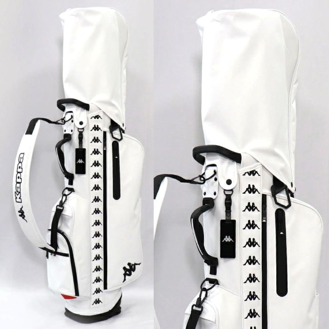 【新品】カッパ ゴルフ KP-CB0002 スタンド キャディバッグ 8.5型白