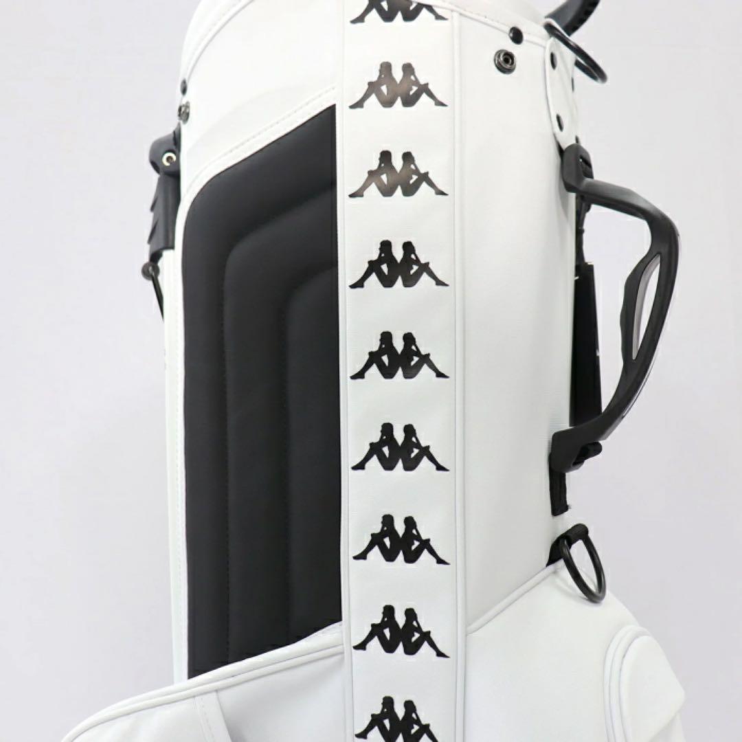 【新品】カッパ ゴルフ KP-CB0002 スタンド キャディバッグ 8.5型白