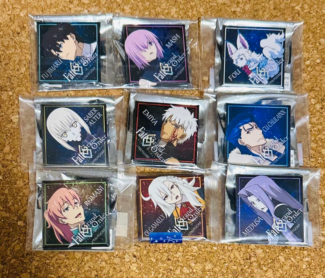 Fate/GrandOrder スクエア缶バッジ セット