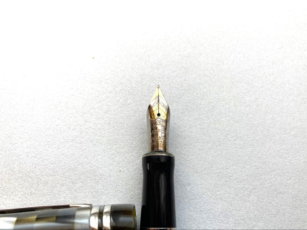 【美品】 パーカー Parker デュオフォールド 万年筆 廃番モデル チェック