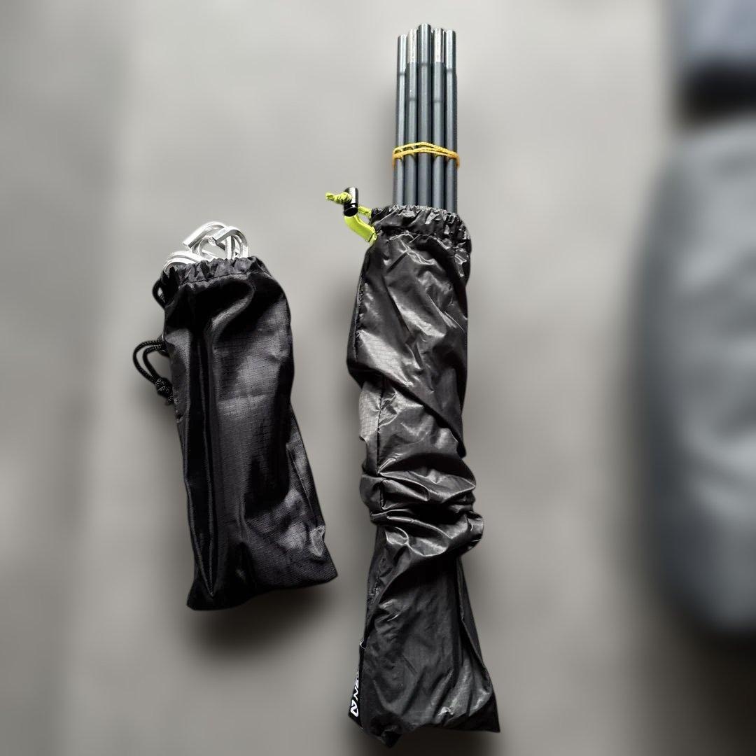 NEMO ATOM 2Pコンパクトテント グリーン　グランドシート付き