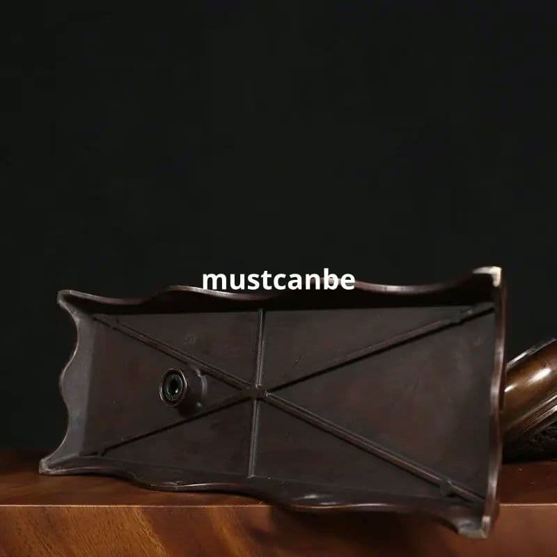 銅製 松鶴延年弔炉薫香炉 客間 茶台 書房 事務室 迎客松掛炉 工芸品装飾品置物