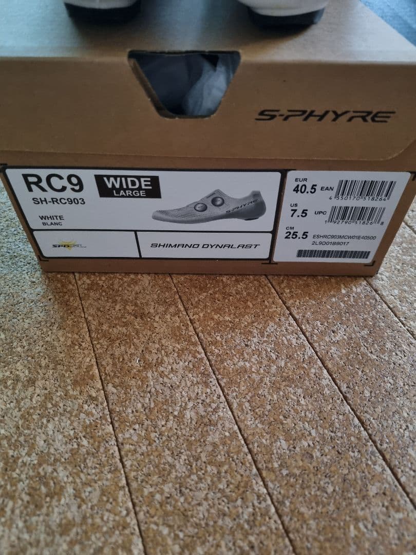 S-PHYRE RC903 ロードシューズ 40.5 25.5cm ワイド　白