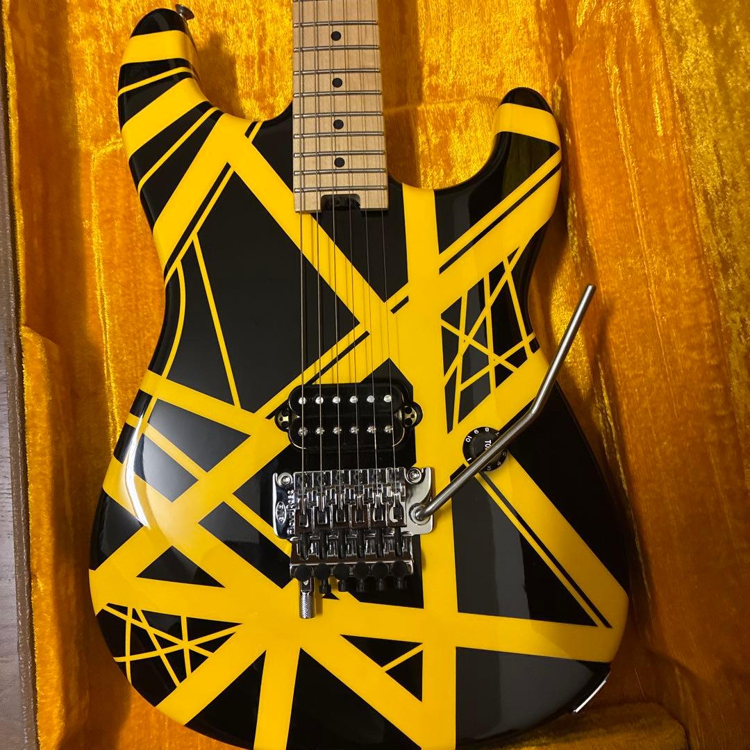 EVH ストラトキャスタータイプ バンブルビー フレイムネック正規品