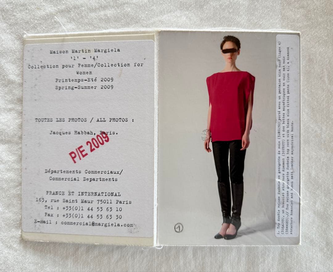 最後の本人期 マルタンマルジェラ09SS ルックブック