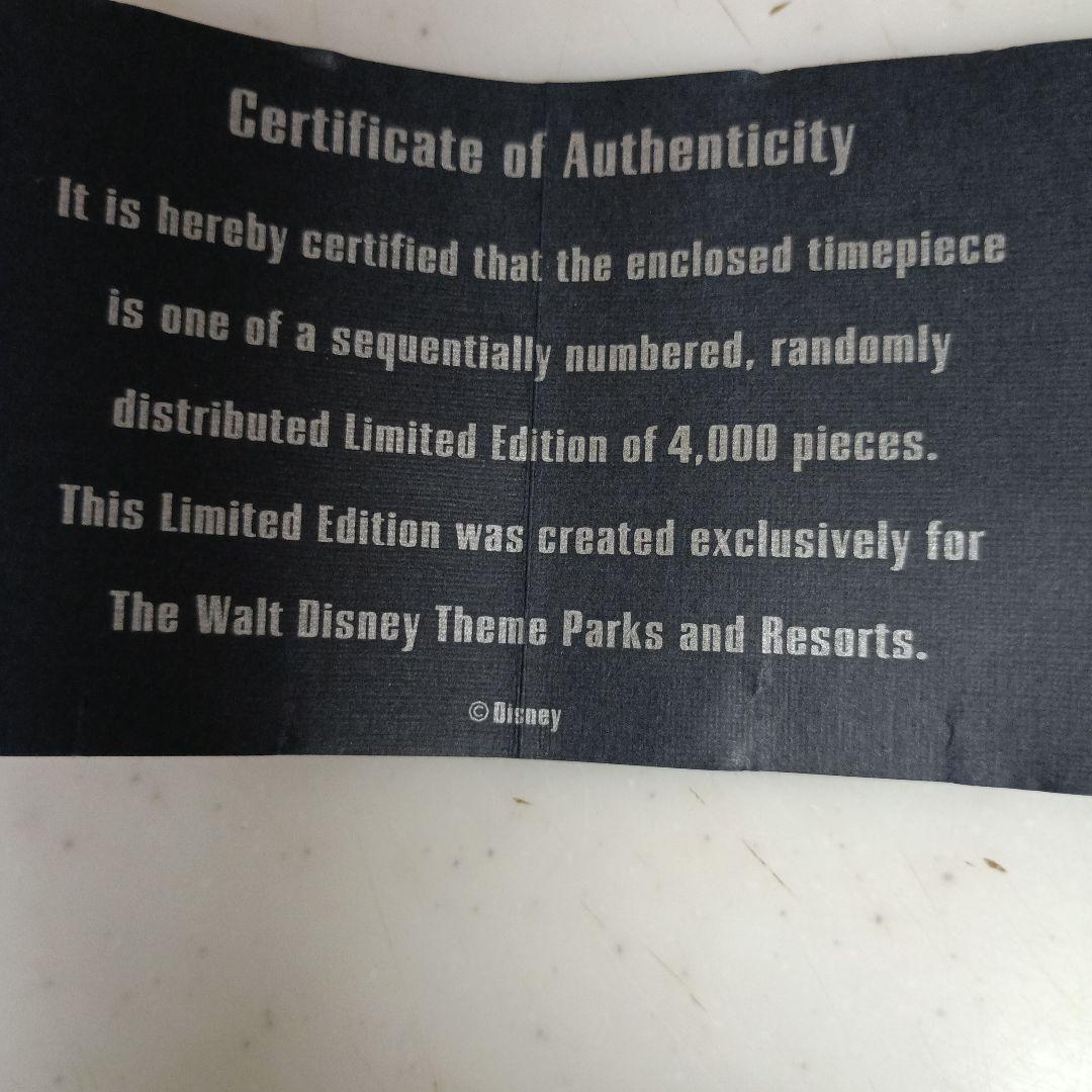 腕時計4000個限定　Walt Disney World 購入品