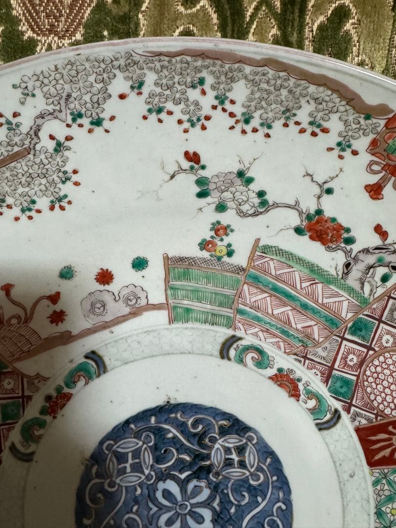 特大大皿！古伊万里　江戸時代　素敵な柄