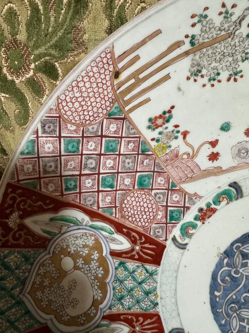 特大大皿！古伊万里　江戸時代　素敵な柄