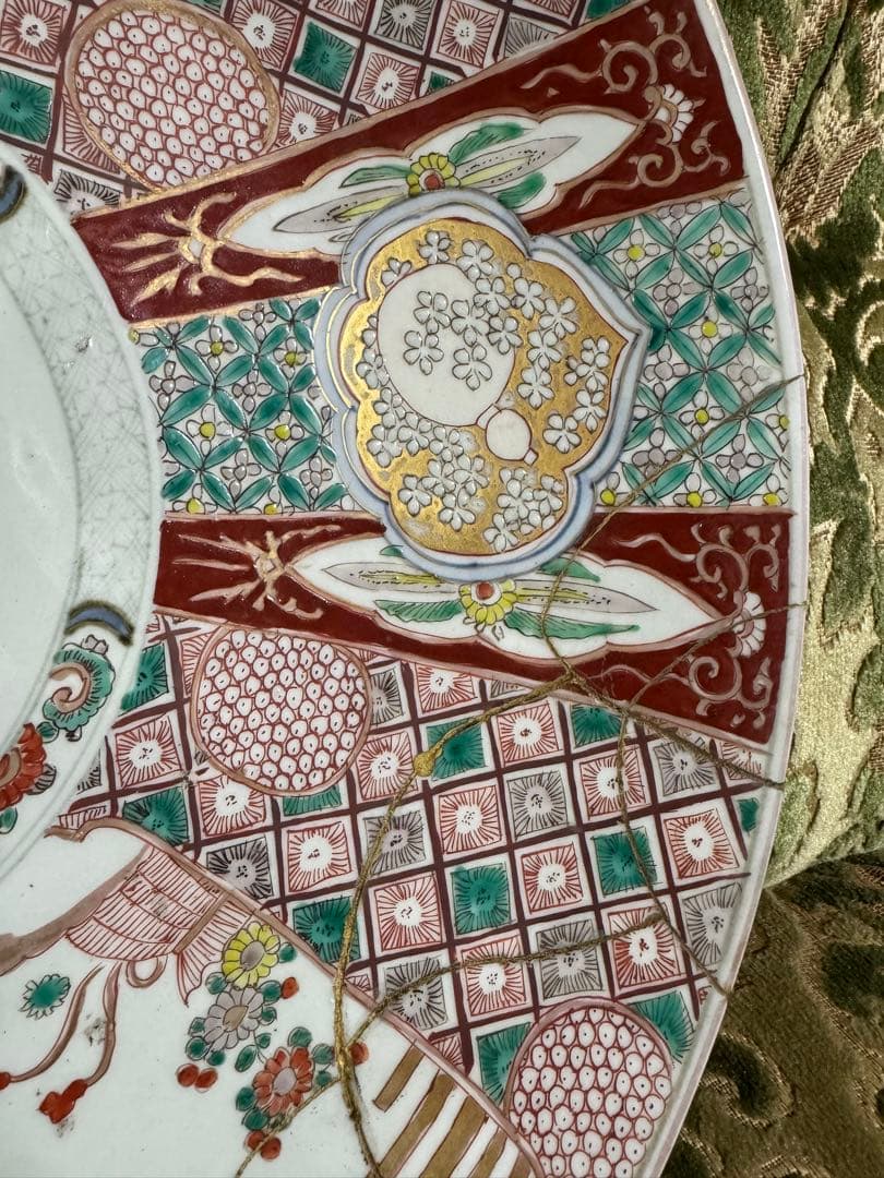 特大大皿！古伊万里　江戸時代　素敵な柄