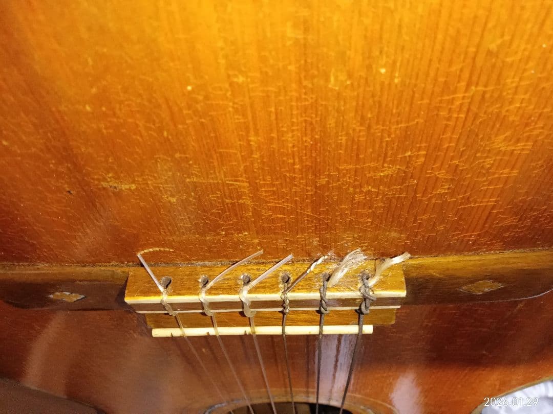 モンタノ　総単板！？ パーラーギター 6弦 　ジャンク　 要リペア　汚れそのまま