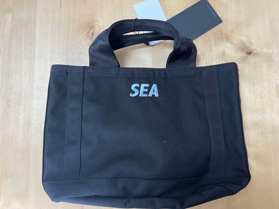 BRIEFING WIND AND SEA ブラックトートバッグ