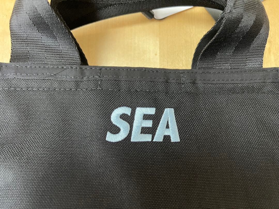 BRIEFING WIND AND SEA ブラックトートバッグ