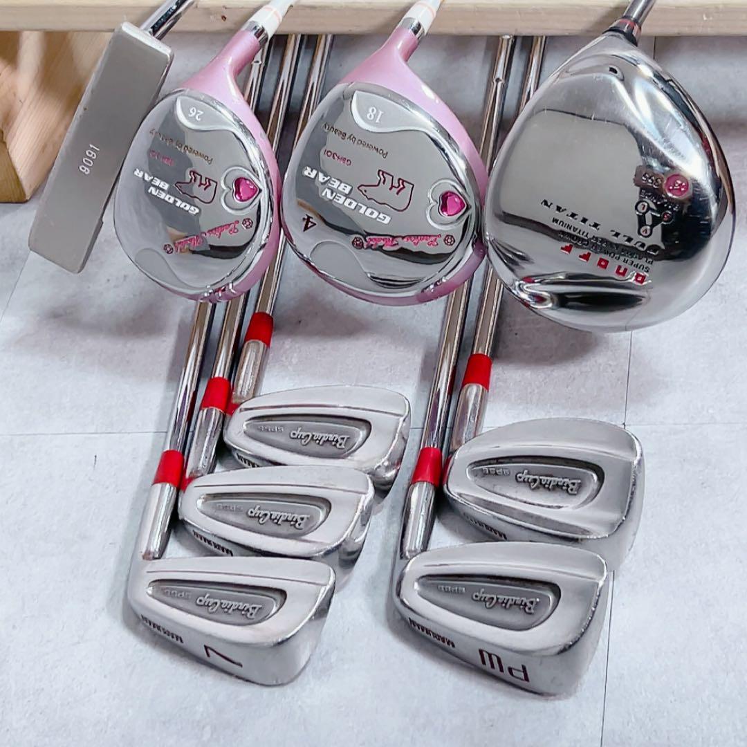 X432 オノフ 他 レディース ゴルフ クラブ セット ゴールデンベア