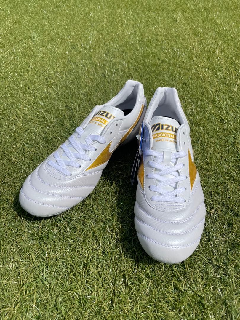 【新品・未使用】MIZUNO モレリア2japan ホワイト/ゴールド②