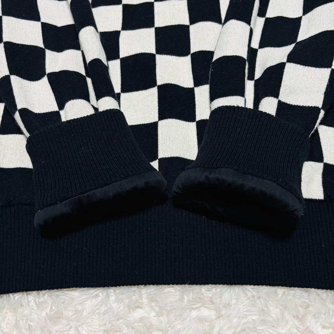 希少 ビームスゴルフ 別注 フレッドペリー 防風 セーター チェッカーフラッグ柄