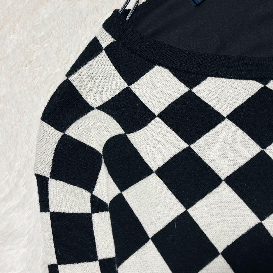 希少 ビームスゴルフ 別注 フレッドペリー 防風 セーター チェッカーフラッグ柄