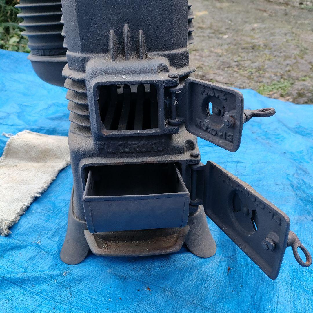 福禄ストーブ 高さ48cm 重さ21kg 梱包発送たのメル便 鋳物 石炭 薪