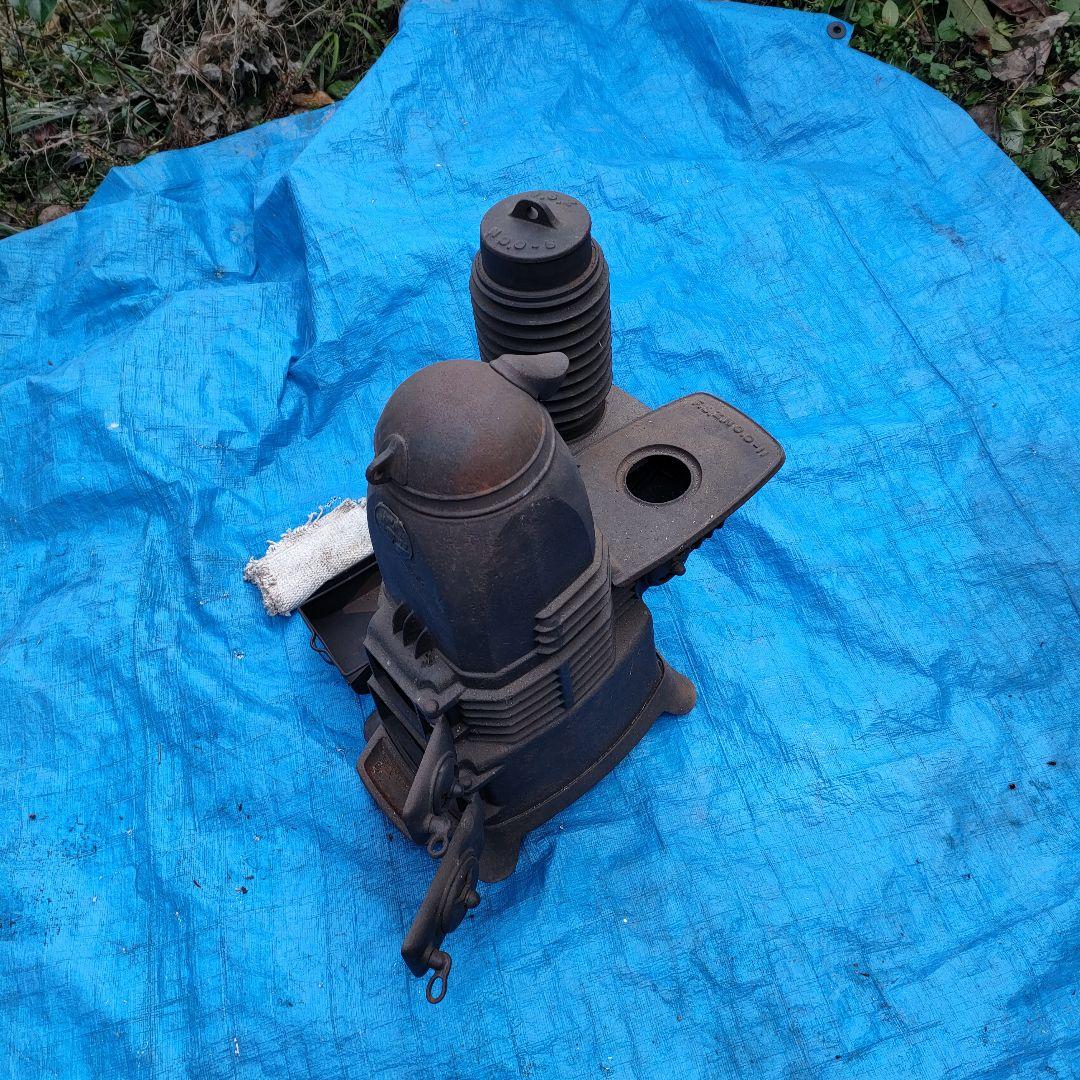 福禄ストーブ 高さ48cm 重さ21kg 梱包発送たのメル便 鋳物 石炭 薪