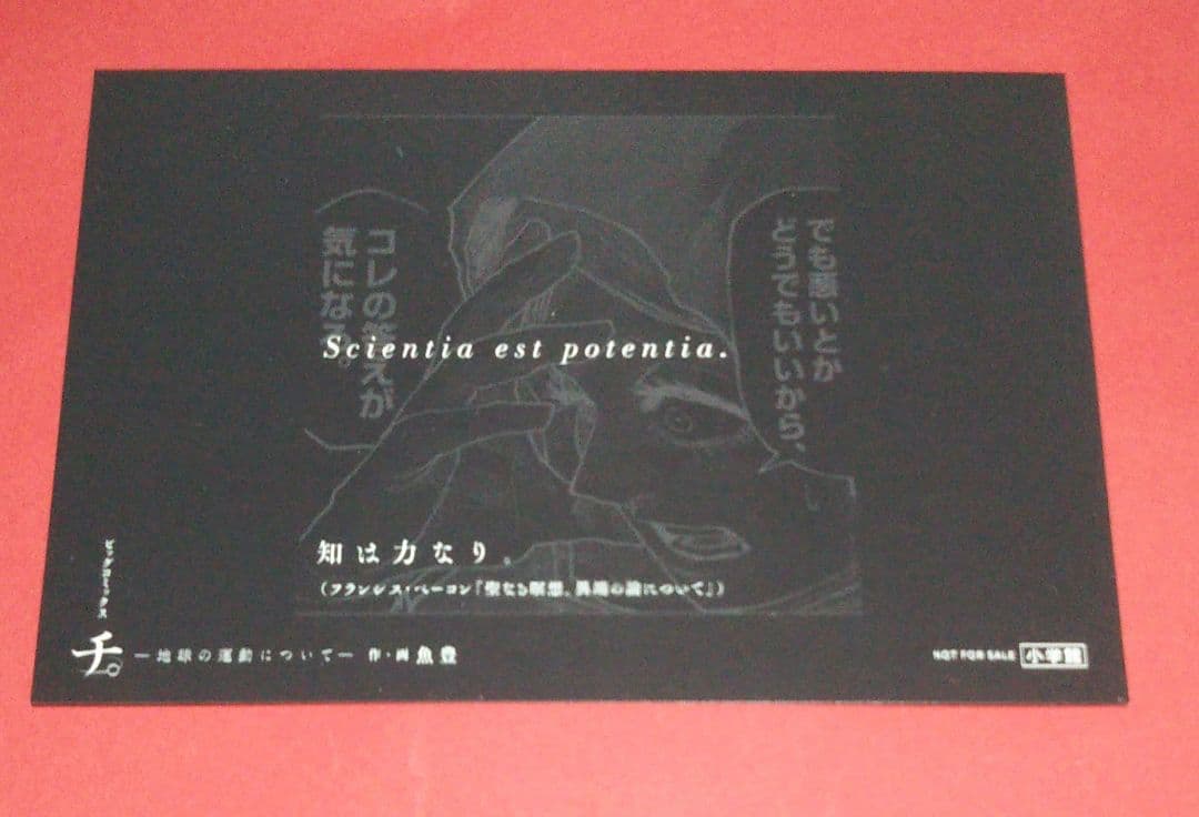 チ。―地球の運動について― 特典　イラストカード　ラスト全５種５枚セット　激レア