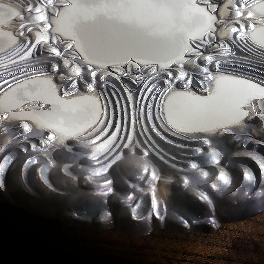 フルーツトレイ 果物皿 シルバープレート ミッドセンチュリー アンティーク