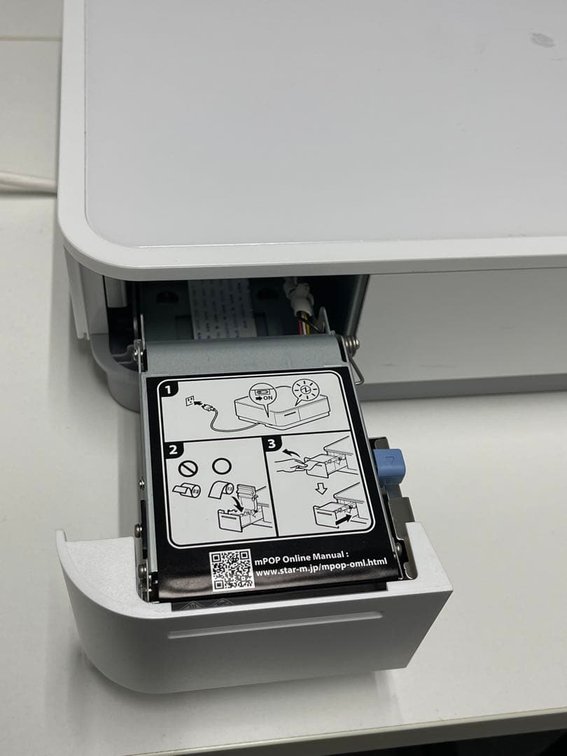 スター精密 Star Micronicsレシートプリンター内蔵キャッシュドロア白