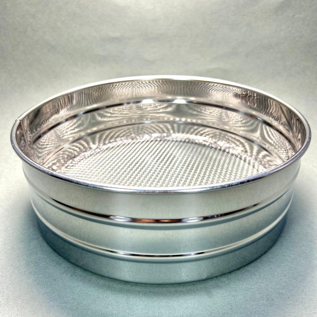 灰篩　3個セット　『六方式灰篩　細目　中目　荒目』　ステンレス製　茶道具　工芸品