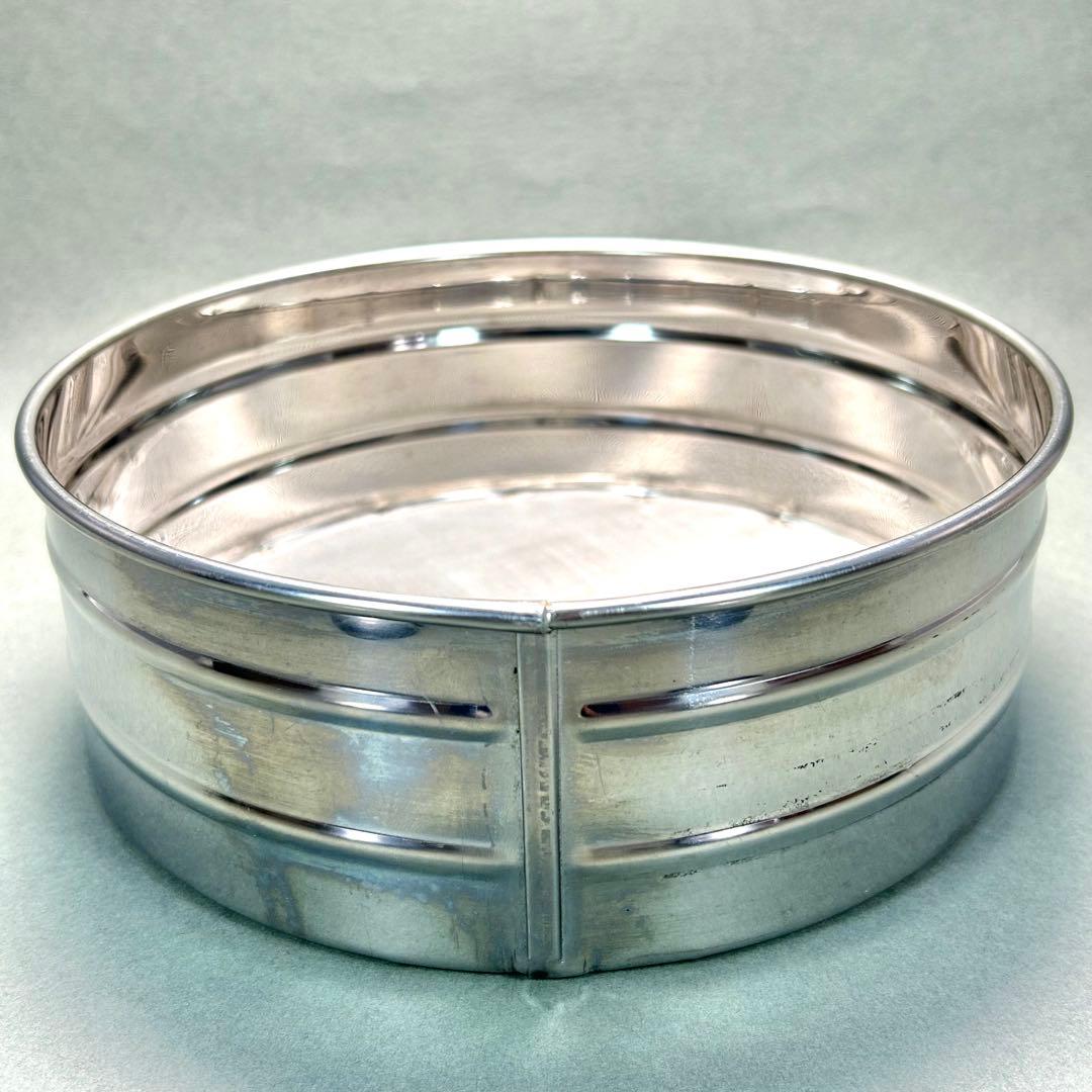 灰篩　3個セット　『六方式灰篩　細目　中目　荒目』　ステンレス製　茶道具　工芸品